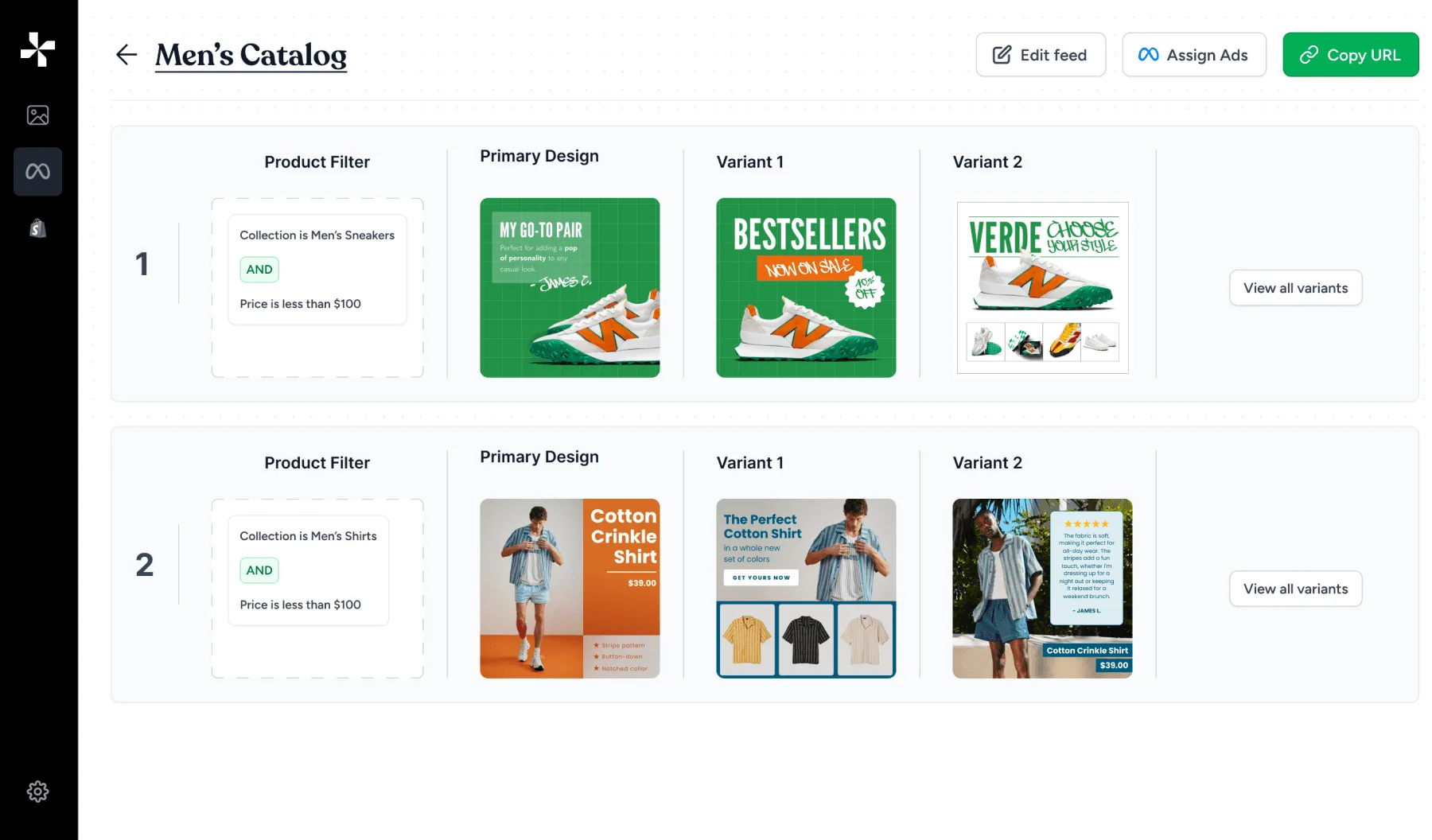 RetainIQ catalog editor: design once, apply across SKUs